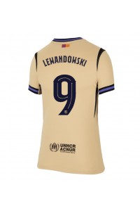 Barcelona Robert Lewandowski #9 Fotballdrakt Borte Klær Dame 2025-26 Korte ermer